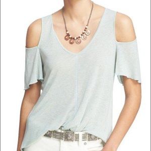 Free people Bittersweet Cold Shoulder Shirt